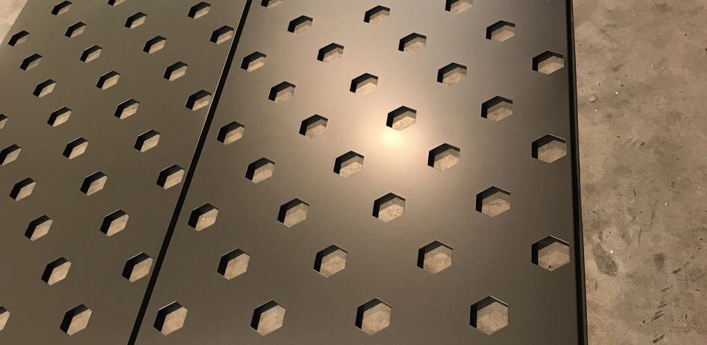 panel fachada perf hexagonal